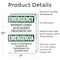 Signmission Safety Culture Sign, 7 in Width, Vinyl Decal, Rectangle, Bilingual OS-2PACK-EM-D-710-L-10335 - alternate 5